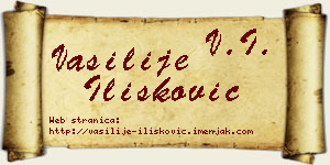 Vasilije Ilišković vizit kartica